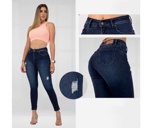 Indigo Blue Stretch Basic Exclusive Colombian Jeans