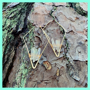 "The Originals" Clear Quartz Earrings