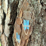 "The Wisterias" Blue Quartz Earrings