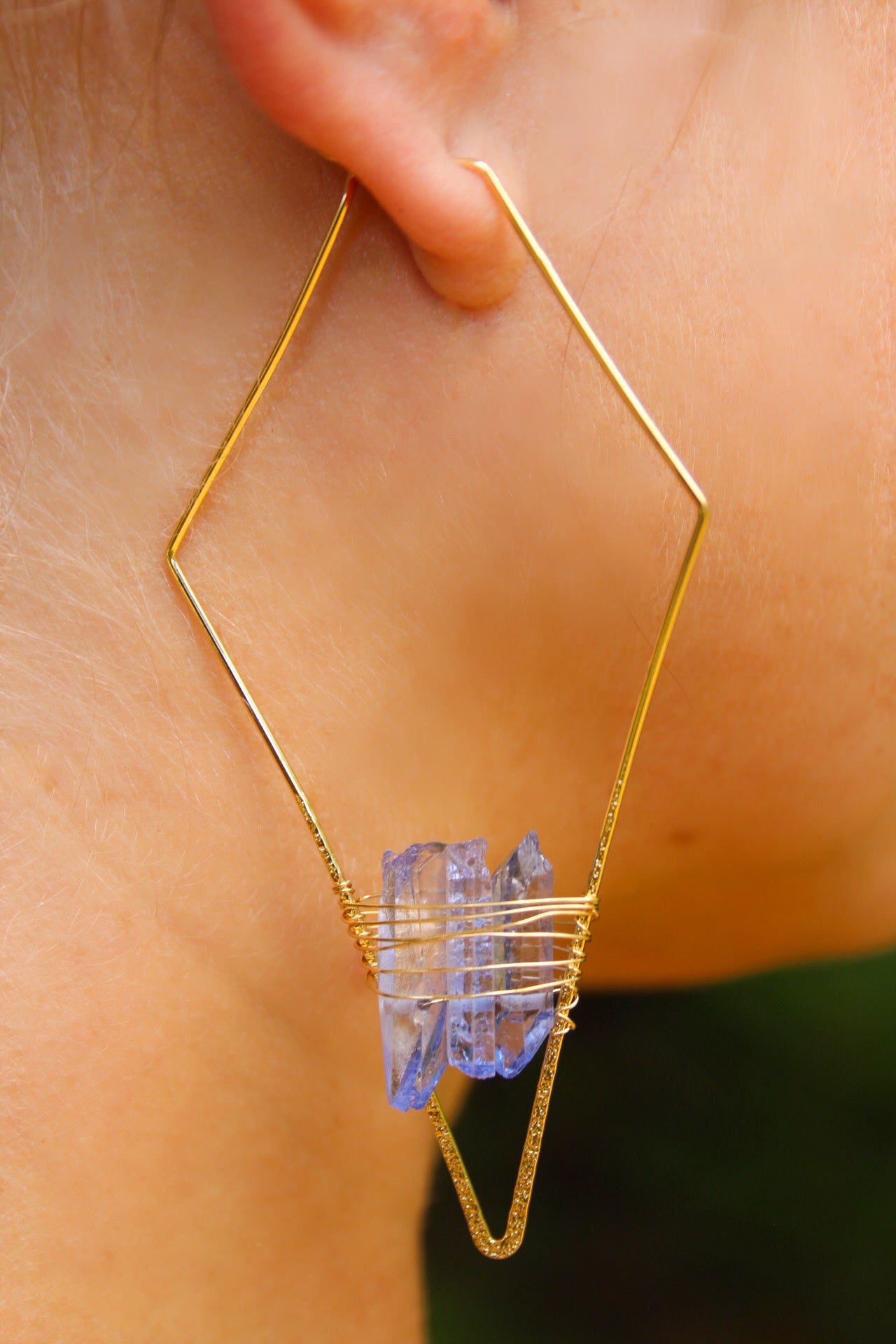 "The Royal Empresses" Lavender Quartz Earrings