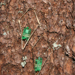 "The Evergreens" Emerald Green Quartz Earrings