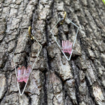 "The Magnolias" Pink Quartz Earrings