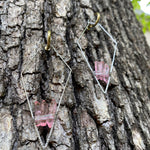 "The Magnolias" Pink Quartz Earrings