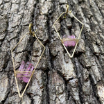 "The Magnolias" Pink Quartz Earrings