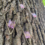 "The Magnolias" Pink Quartz Earrings