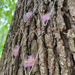 "The Magnolias" Pink Quartz Earrings