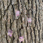 "The Magnolias" Pink Quartz Earrings