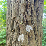 "The Originals" Circular Clear Quartz Earrings