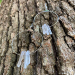 "The Originals" Circular Clear Quartz Earrings