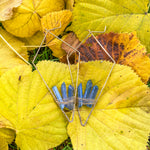 "The Wisterias" Blue Quartz Earrings