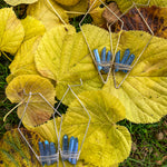 "The Wisterias" Blue Quartz Earrings