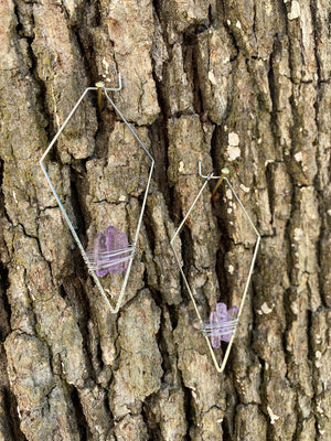 "The Royal Empresses" Lavender Quartz Earrings