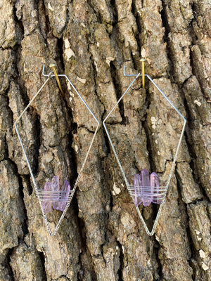 "The Royal Empresses" Lavender Quartz Earrings