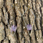 "The Royal Empresses" Lavender Quartz Earrings