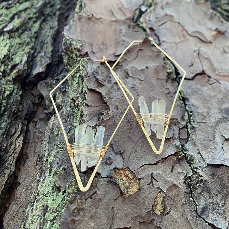 "The Originals" Clear Quartz Earrings