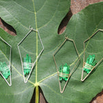 "The Evergreens" Emerald Green Quartz Earrings