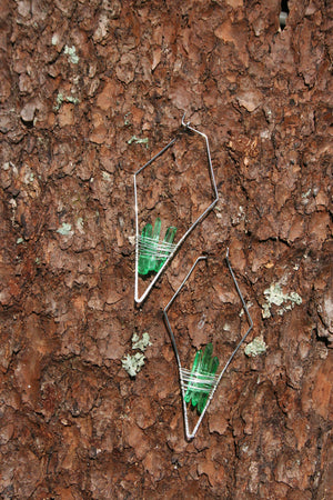 "The Evergreens" Emerald Green Quartz Earrings