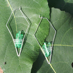 "The Evergreens" Emerald Green Quartz Earrings